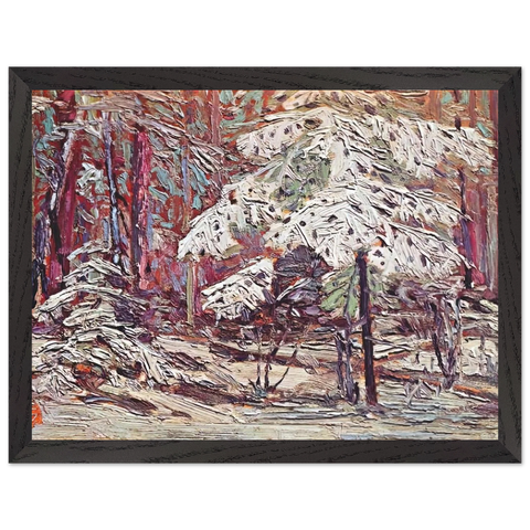 SNOW IN THE WOODS 1916 by Tom Thomson — Framed art print at Zephyeer
