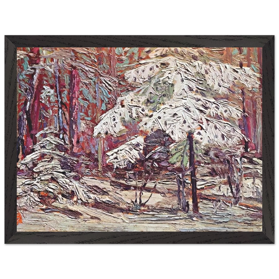 SNOW IN THE WOODS 1916 by Tom Thomson — Framed art print at Zephyeer