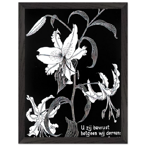 FLOWERS by MC Escher — Framed art print at Zephyeer