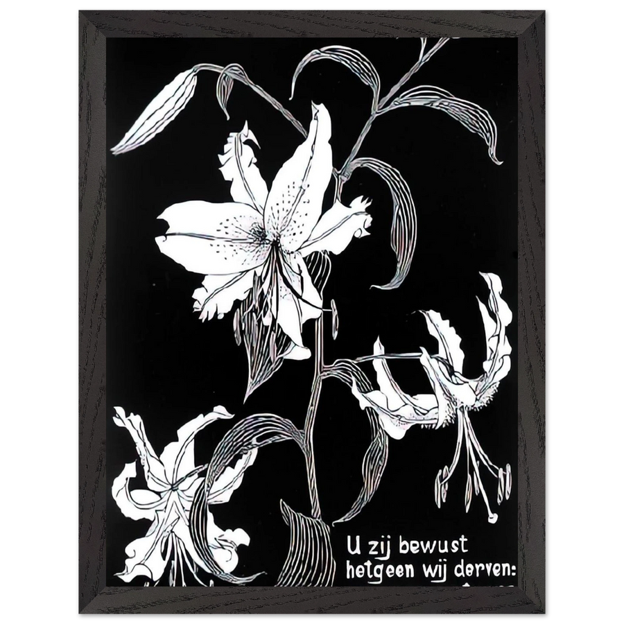 FLOWERS by MC Escher — Framed art print at Zephyeer