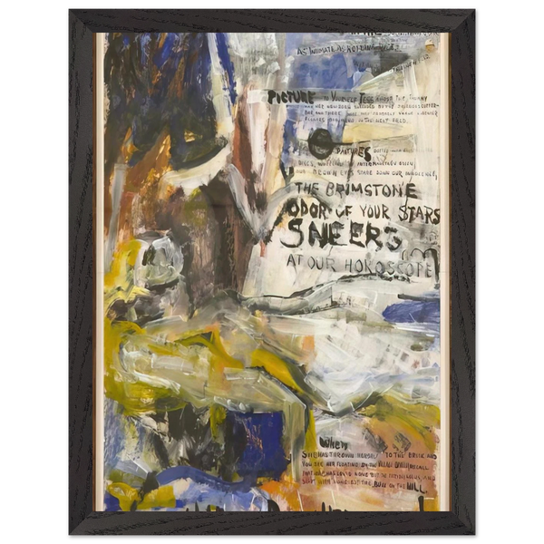 The Oranges, No. 1 Black Crows by Grace Hartigan — Framed art print at Zephyeer