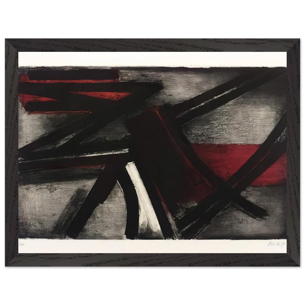 Etching No. 2 - 1952 by Pierre Soulages — Framed art print at Zephyeer