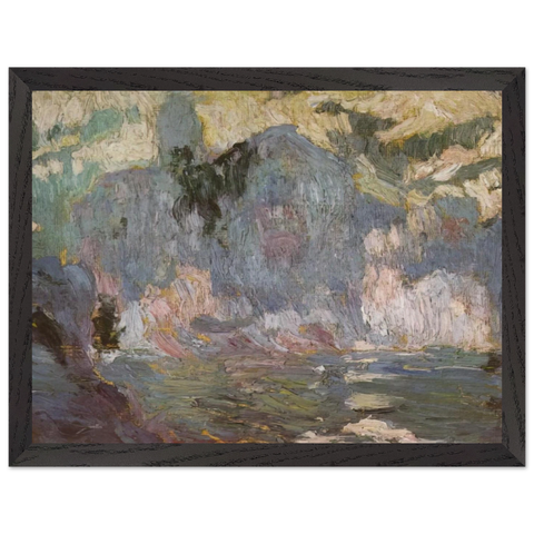 PLAYA PORT ALGUER FROM RIBA D EN PITXO by Salvador Dali — Framed art print at Zephyeer