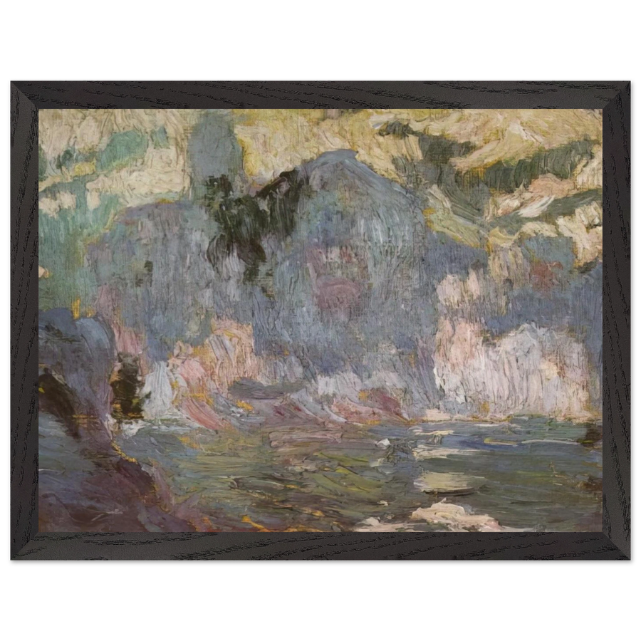PLAYA PORT ALGUER FROM RIBA D EN PITXO by Salvador Dali — Framed art print at Zephyeer