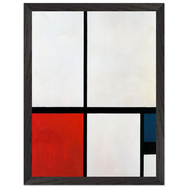 Composition N. 1 with Red and Blue by Piet Mondrian — Framed art print at Zephyeer