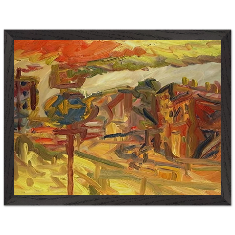 THE AWNING by Frank Auerbach — Framed art print at Zephyeer