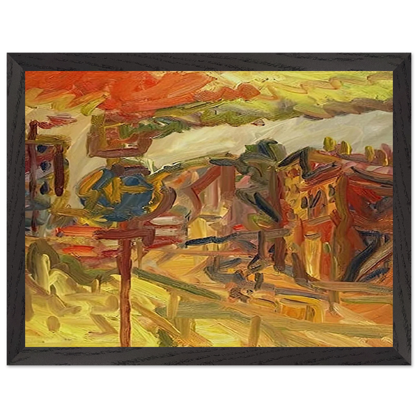 THE AWNING by Frank Auerbach — Framed art print at Zephyeer