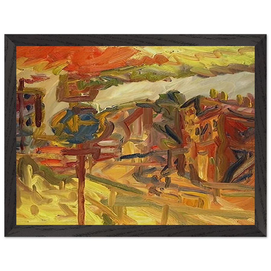 THE AWNING by Frank Auerbach — Framed art print at Zephyeer