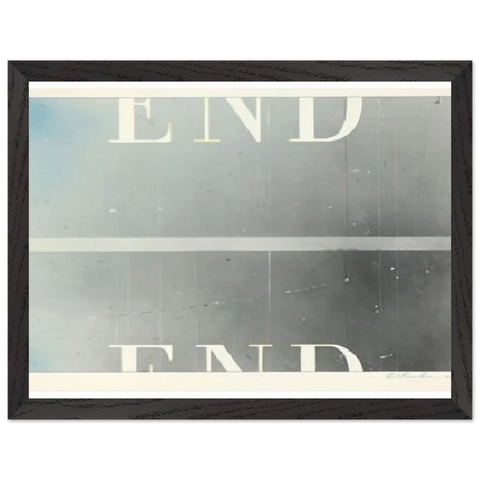 THE END 53 by Edward Ruscha — Framed art print at Zephyeer