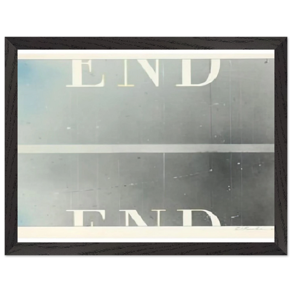 THE END 53 by Edward Ruscha — Framed art print at Zephyeer