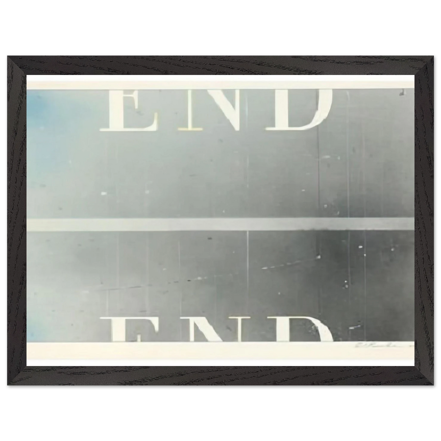 THE END 53 by Edward Ruscha — Framed art print at Zephyeer