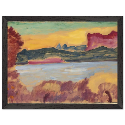 LANDSCHAFT GENFER SEE 1915 by Alexej von Jawlensky — Framed art print at Zephyeer