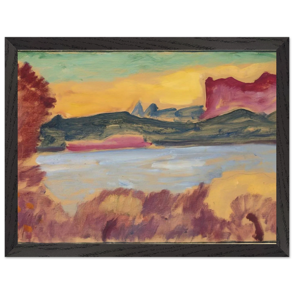LANDSCHAFT GENFER SEE 1915 by Alexej von Jawlensky — Framed art print at Zephyeer