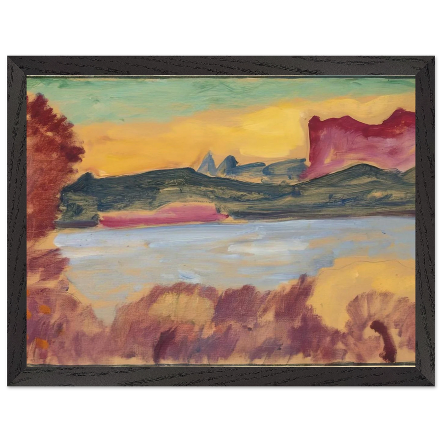 LANDSCHAFT GENFER SEE 1915 by Alexej von Jawlensky — Framed art print at Zephyeer