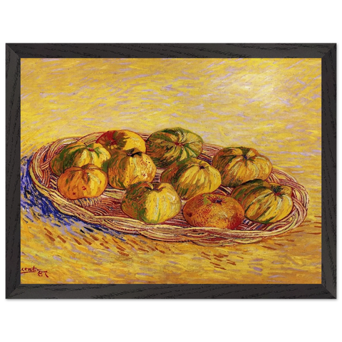 Still Life with Basket of Apples by Vincent van Gogh — Framed art print at Zephyeer