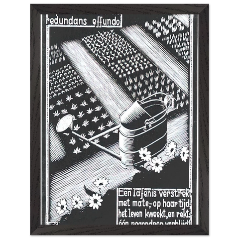 WATERINGCAN by MC Escher — Framed art print at Zephyeer