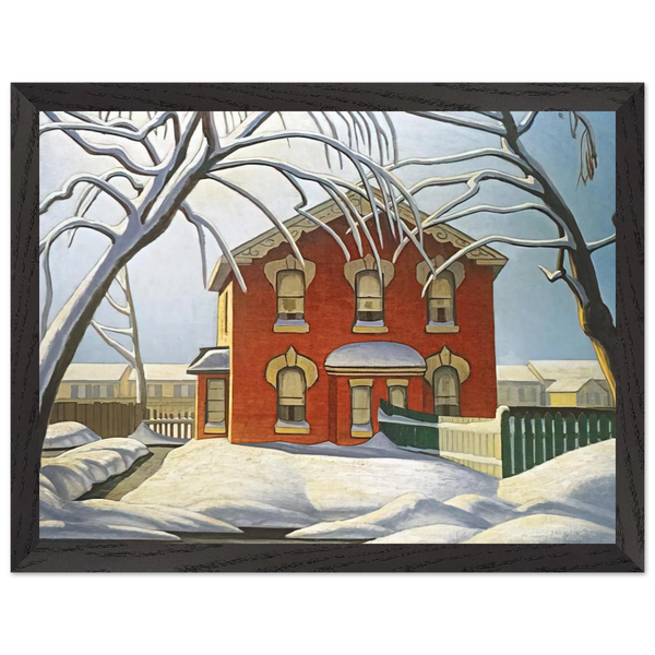 Red House - 1925 by Lawren Harris — Framed art print at Zephyeer