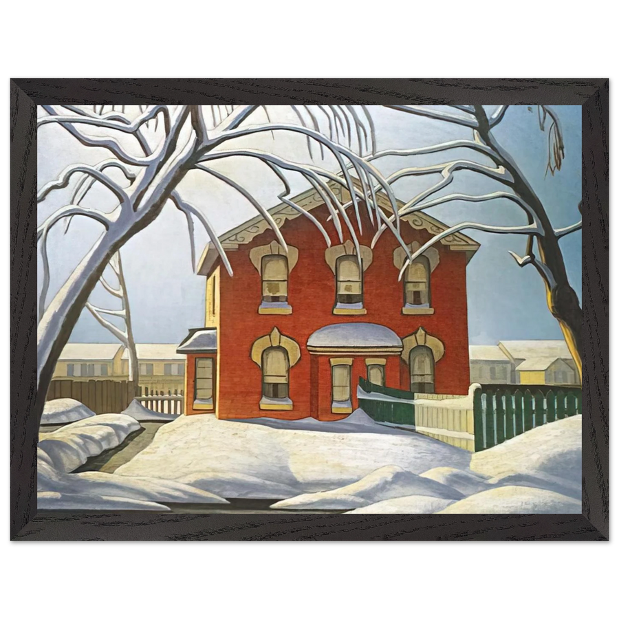 Red House - 1925 by Lawren Harris — Framed art print at Zephyeer