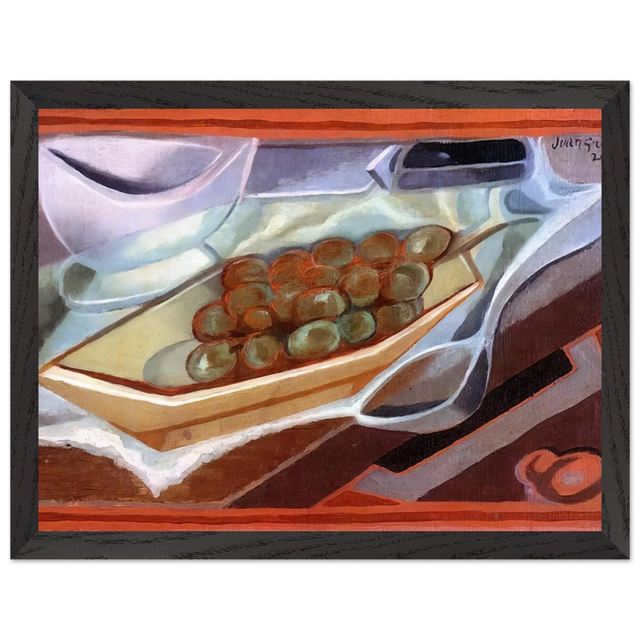 THE BUNCH OF GRAPES 1924 by Juan Gris — Framed art print at Zephyeer