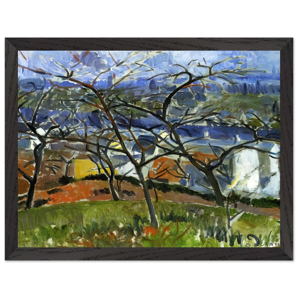 LANDSCAPE NEAR CHATOU 1904 by Andre Derain — Framed art print at Zephyeer