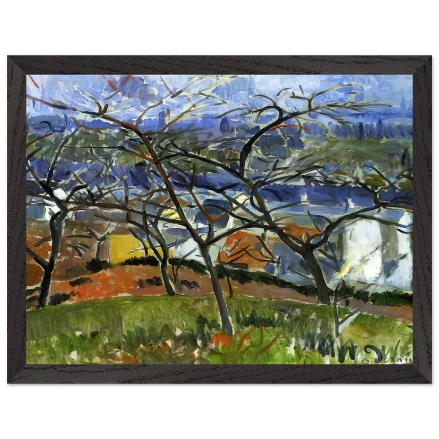 LANDSCAPE NEAR CHATOU 1904 by Andre Derain — Framed art print at Zephyeer