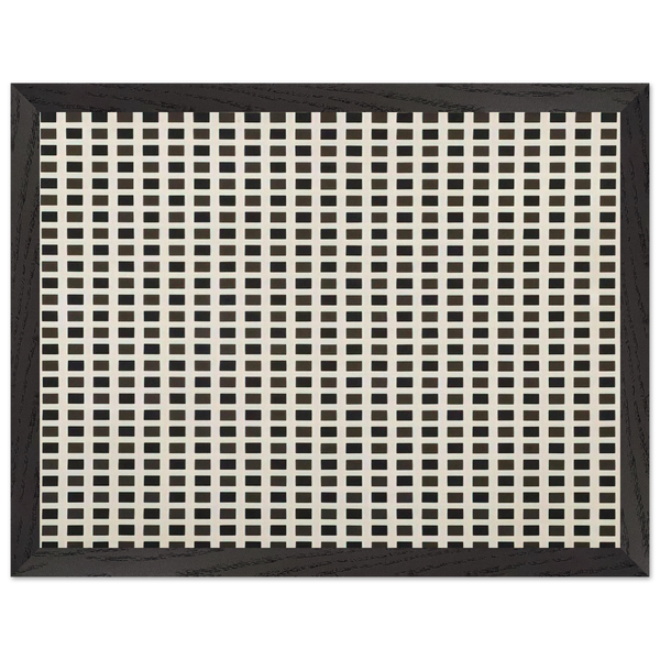 Répartition régulière de carrés - 1971 by Francois Morellet — Framed art print at Zephyeer