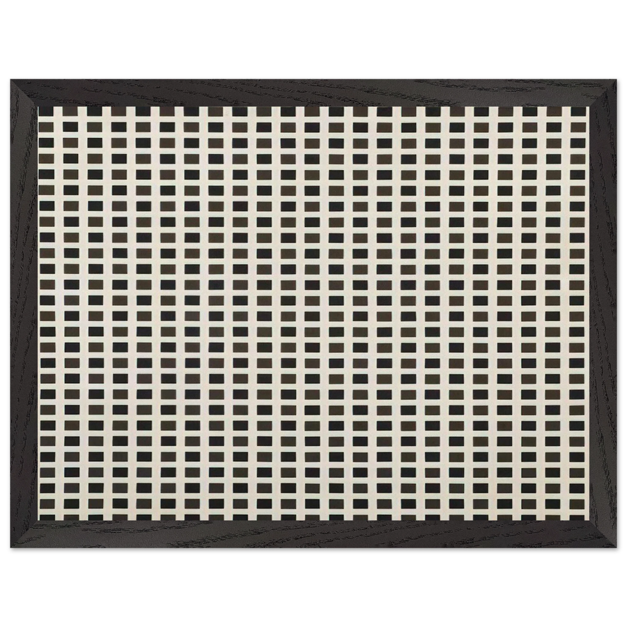 Répartition régulière de carrés - 1971 by Francois Morellet — Framed art print at Zephyeer