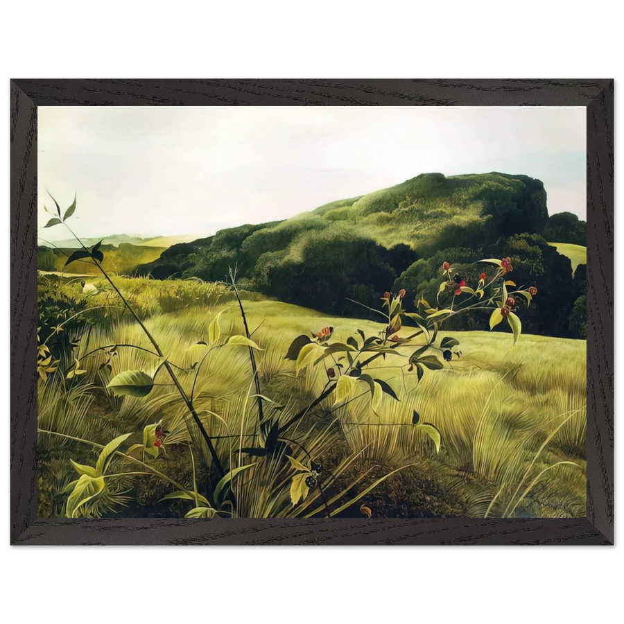 BLACKBERRY PICKER by Andrew Wyeth — Framed art print at Zephyeer
