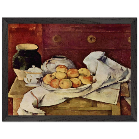 Still Life with a Chest of Drawers by Paul Cézanne — Framed art print at Zephyeer