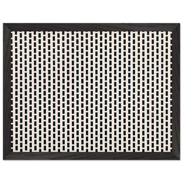 2 trames de carrés1 trame de tirets - 1975 by Francois Morellet — Framed art print at Zephyeer