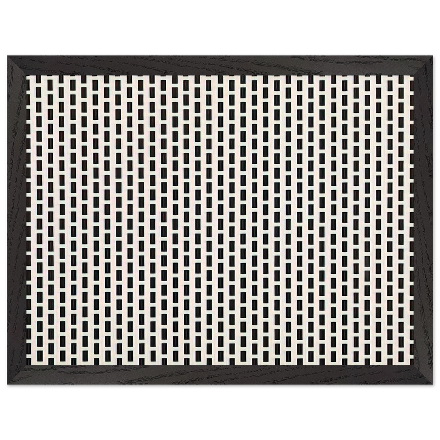 2 trames de carrés1 trame de tirets - 1975 by Francois Morellet — Framed art print at Zephyeer