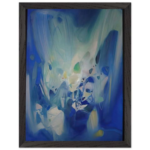 DOMINANT BLEU 1990 by Chu teh Chun — Framed art print at Zephyeer