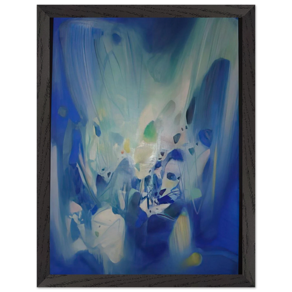 DOMINANT BLEU 1990 by Chu teh Chun — Framed art print at Zephyeer