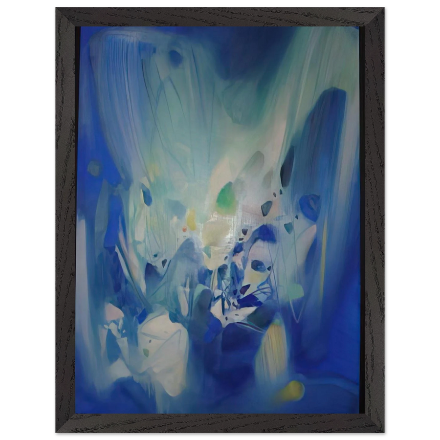 DOMINANT BLEU 1990 by Chu teh Chun — Framed art print at Zephyeer