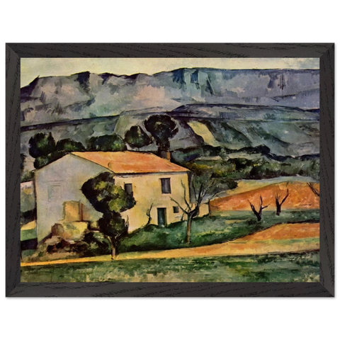 Houses in Provence, near Gardanne by Paul Cézanne — Framed art print at Zephyeer