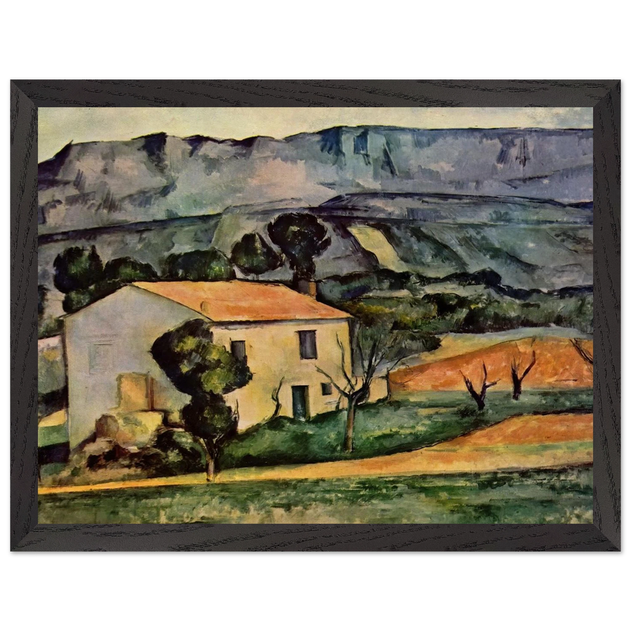 Houses in Provence, near Gardanne by Paul Cézanne — Framed art print at Zephyeer