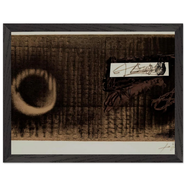 ETIQUETTE 1979 by Antoni Tapies — Framed art print at Zephyeer