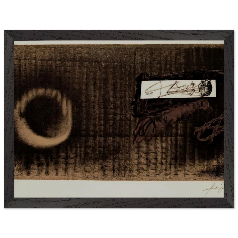 ETIQUETTE 1979 by Antoni Tapies — Framed art print at Zephyeer