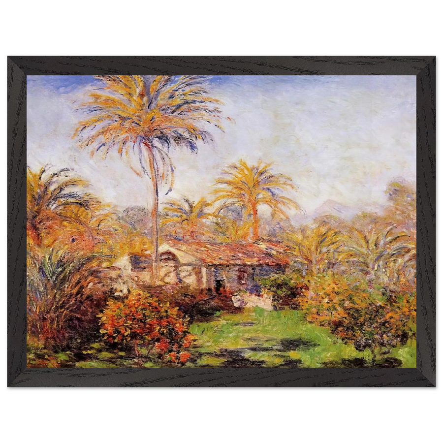 Small Country Farm in Bordighera by Claude Monet — Framed art print at Zephyeer