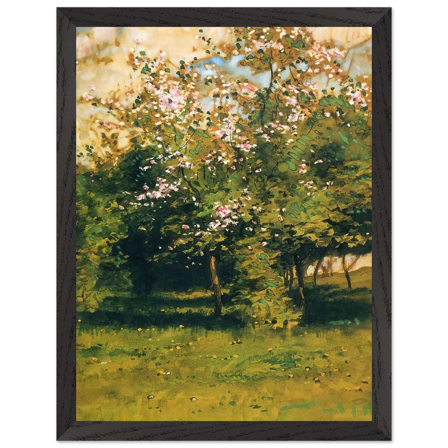 Blossoming Trees by Childe Hassam — Framed art print at Zephyeer