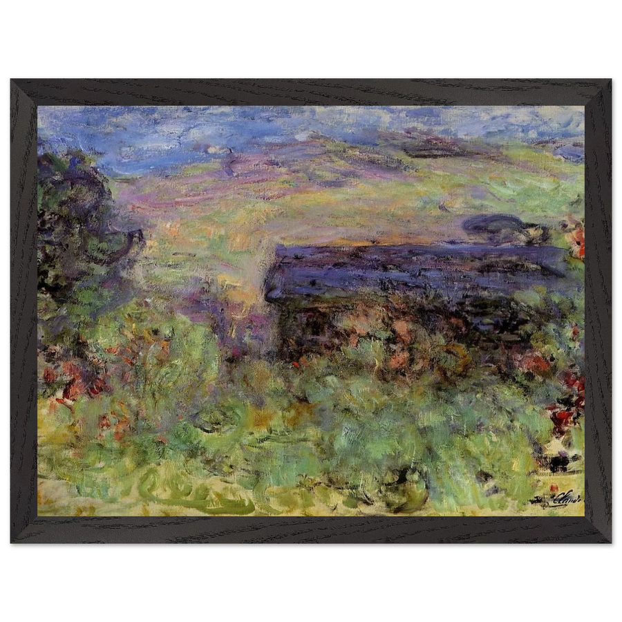 The House Seen through the Roses by Claude Monet — Framed art print at Zephyeer