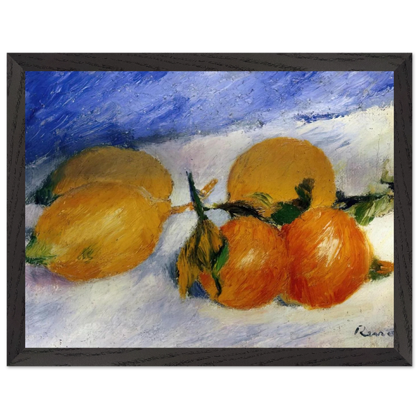 Still Life with Lemons and Oranges by Pierre-Auguste Renoir — Framed art print at Zephyeer