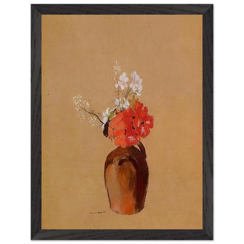 FLOWERS IN A POT by Odilon Redon — Framed art print at Zephyeer
