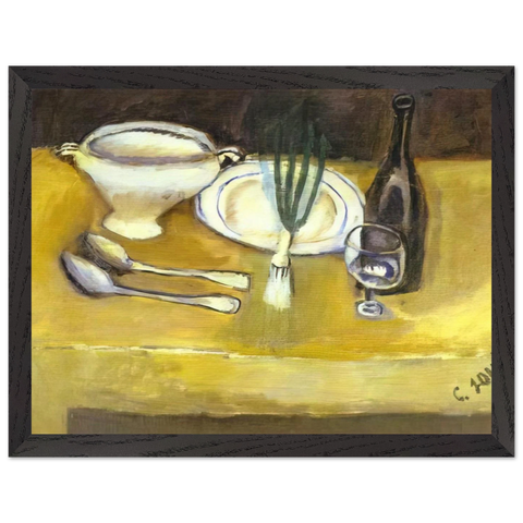 STILL LIFE WITH SOUP TUREEN by Chaim Soutine — Framed art print at Zephyeer