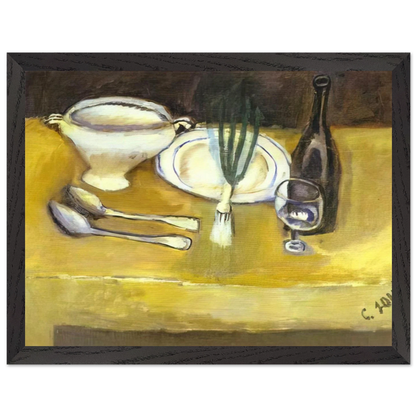 STILL LIFE WITH SOUP TUREEN by Chaim Soutine — Framed art print at Zephyeer