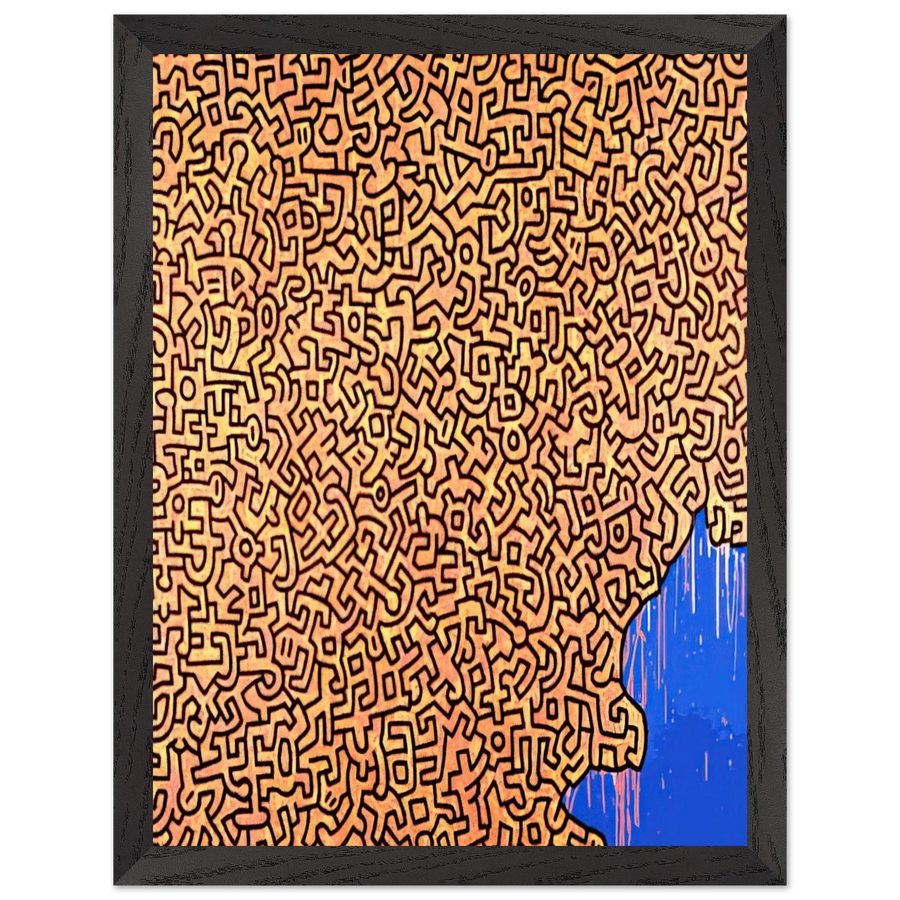 BRAZIL 1989 by Keith Haring — Framed art print at Zephyeer
