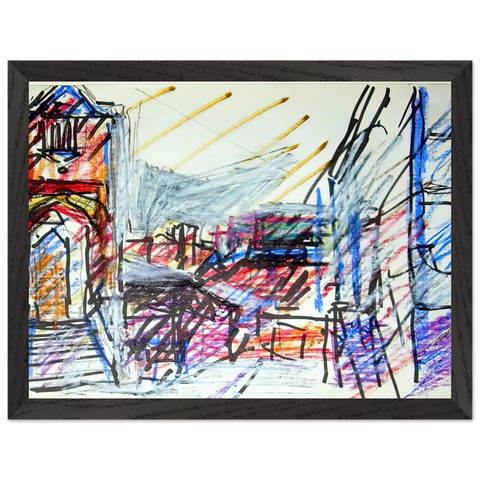 TO THE STUDIOS by Frank Auerbach — Framed art print at Zephyeer