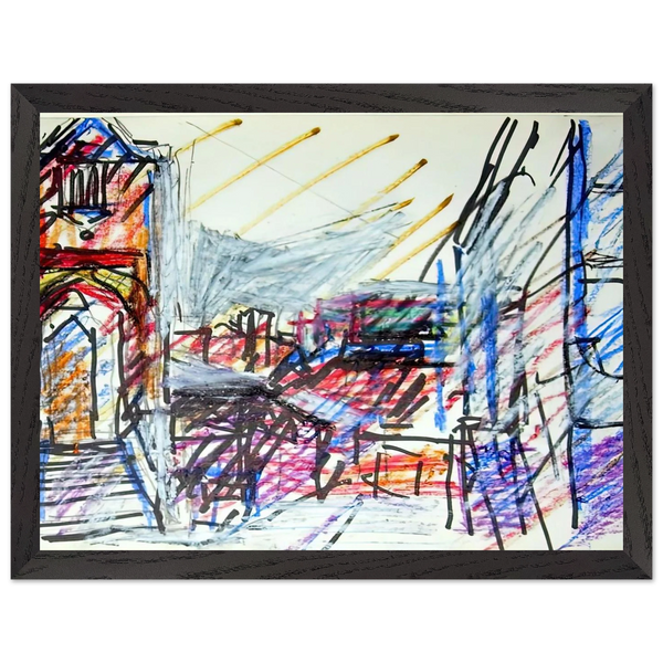 TO THE STUDIOS by Frank Auerbach — Framed art print at Zephyeer