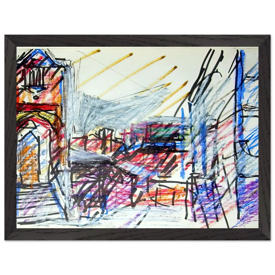 TO THE STUDIOS by Frank Auerbach — Framed art print at Zephyeer