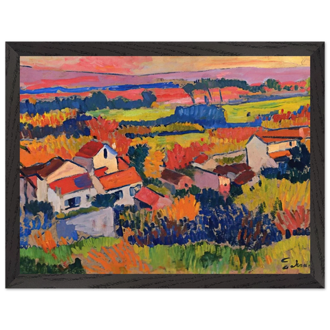 LANDSCAPE NEAR CHATOU 1904 1 by Andre Derain — Framed art print at Zephyeer